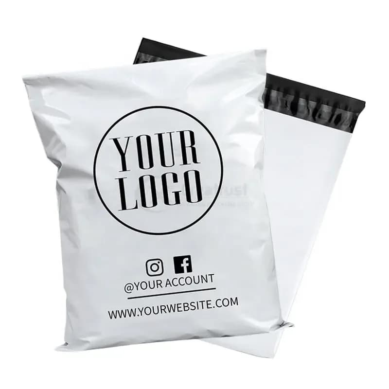 Custom Printed White Courier Bags (Pack of 100) – image 2