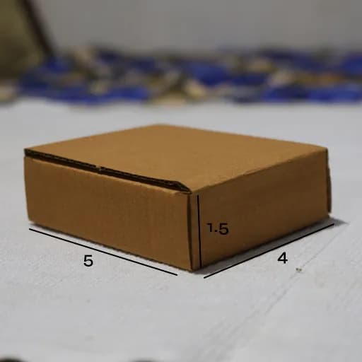 Box 1.5 x 5 x 4 - 3 Ply Corrugated Box for Shipping (25 Pack) – image 2