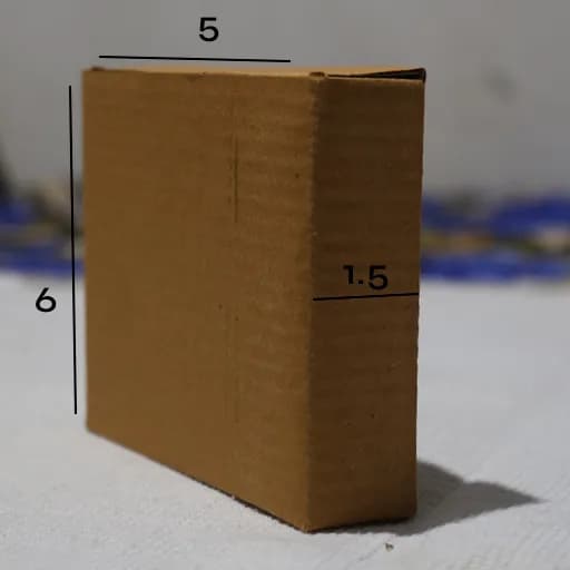 Box 1.5 x 6 x 5 - 3 Ply Corrugated Box for Shipping (25 Pack) – image 2