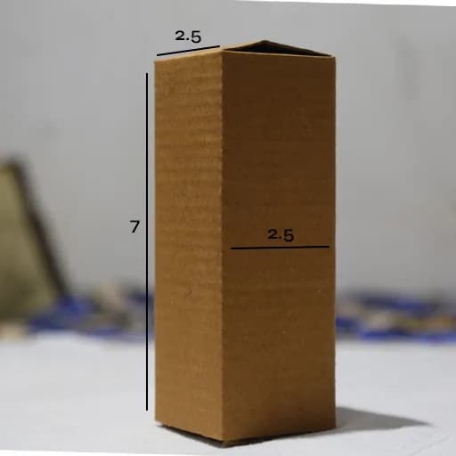Box 2.5 x 2.5 x 7 - 3 Ply Corrugated Box for Shipping (25 Pack) – image 2