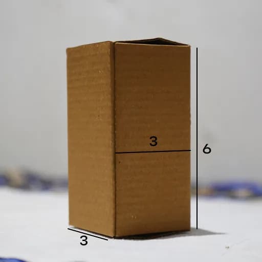 Box 3 x 3 x 6 - 3 Ply Corrugated Box for Shipping (25 Pack) – image 2
