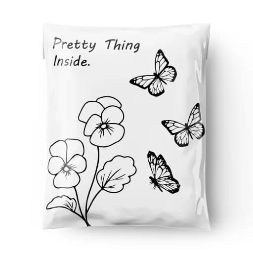 Floral Charm Pretty Thing Inside Courier Bag (Pack of 100)