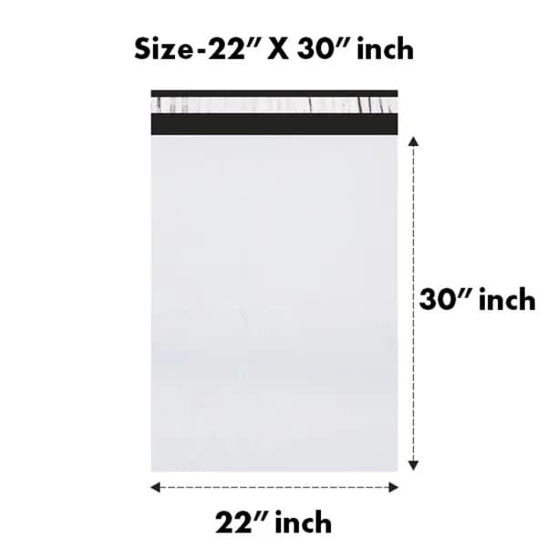 22 x 30 inches White Courier Bag – Essential Line (Pack of 100)