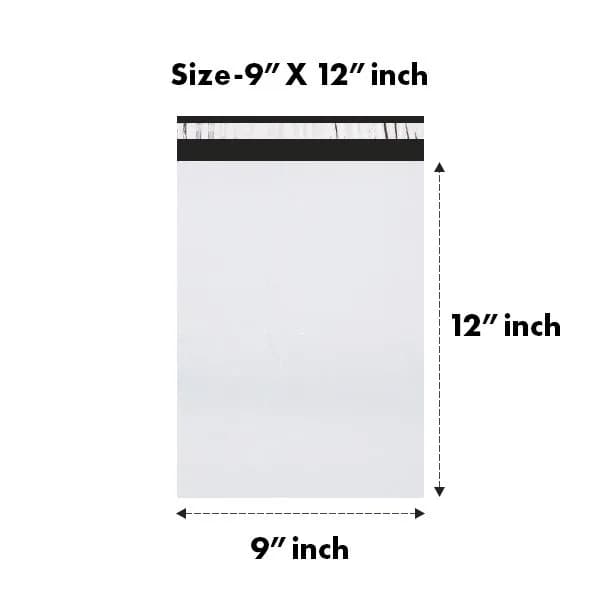 9 x 12 inches White Courier Bag – Essential Line (Pack of 100)