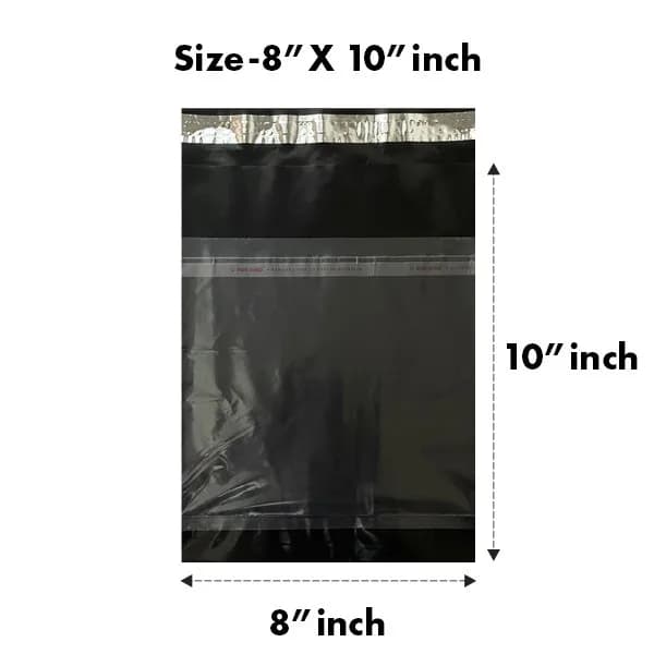 8 x 10 inches Black Tamper-Proof Courier Bag (Pack of 100)
