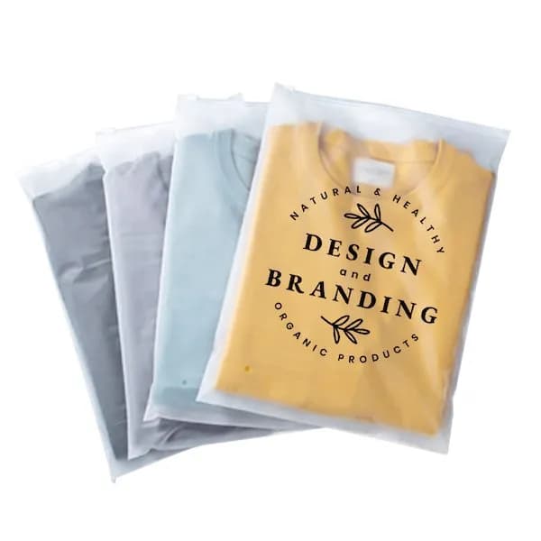 Custom Printed Frosted Zipper Bags