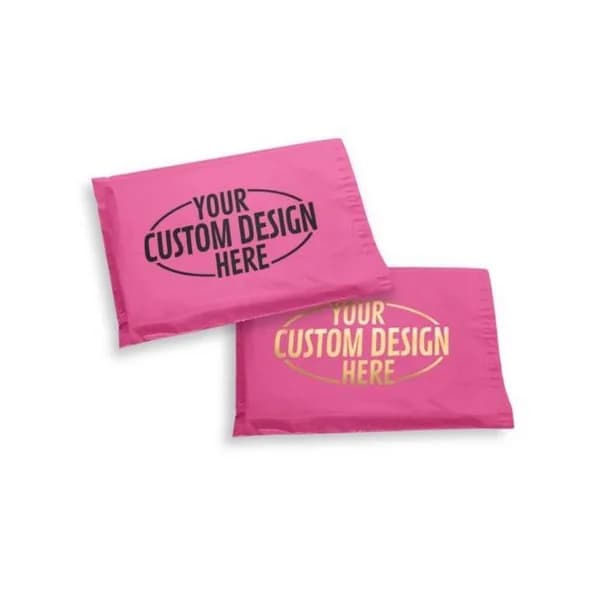 Custom Printed Pink Courier Bags (Pack of 100)