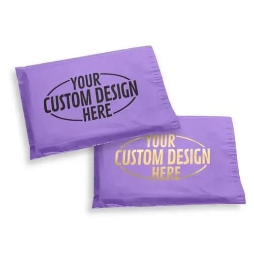 Custom Printed Purple Courier Bags (Pack of 100)