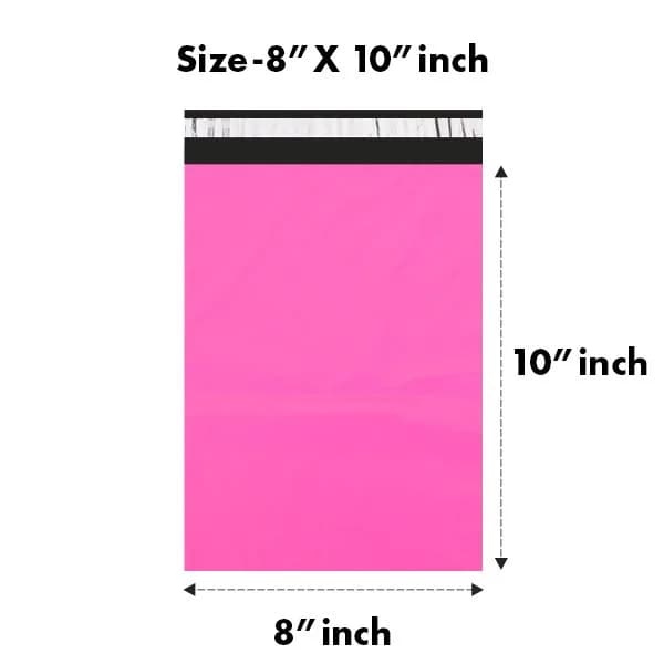 8 x 10 inches Pink Tamper-Proof Courier Bag (Pack of 100)