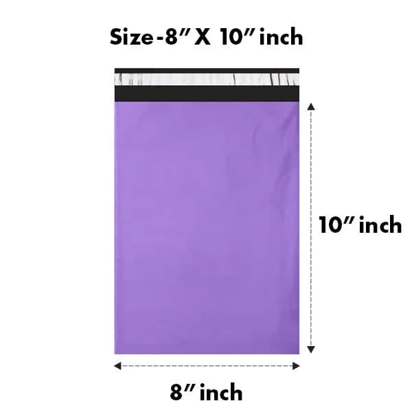 8 x 10 inches Purple Tamper-Proof Courier Bag (Pack of 100)