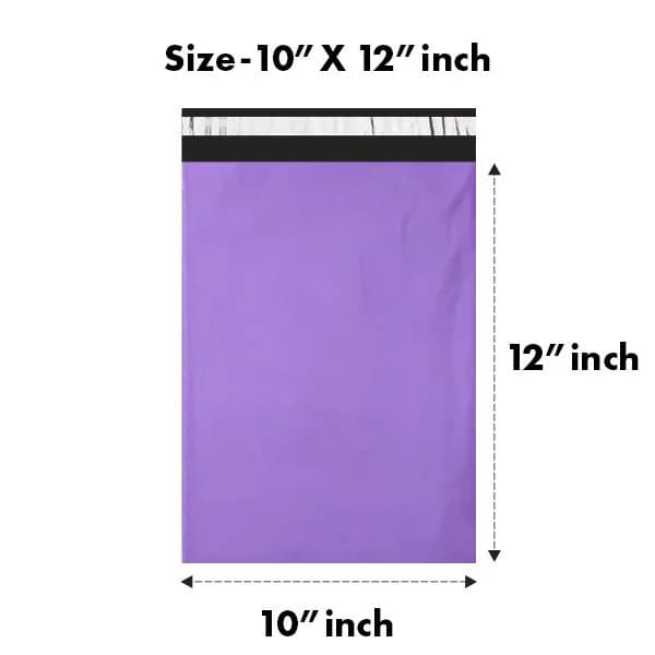 10 x 12 inches Purple Tamper-Proof Courier Bag (Pack of 100)