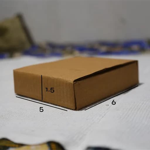 Box 1.5 x 6 x 5 - 3 Ply Corrugated Box for Shipping (25 Pack)