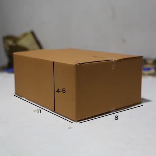 Box 11 x 8 x 4.5 - 3 Ply Corrugated Box for Shipping (25 Pack)