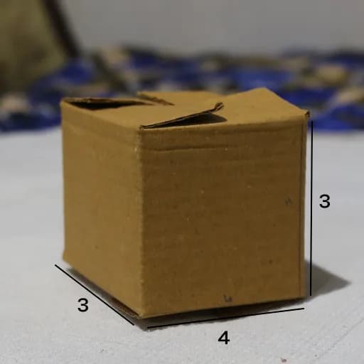 Box 4 x 3 x 3 - 3 Ply Corrugated Box for Shipping (25 Pack)
