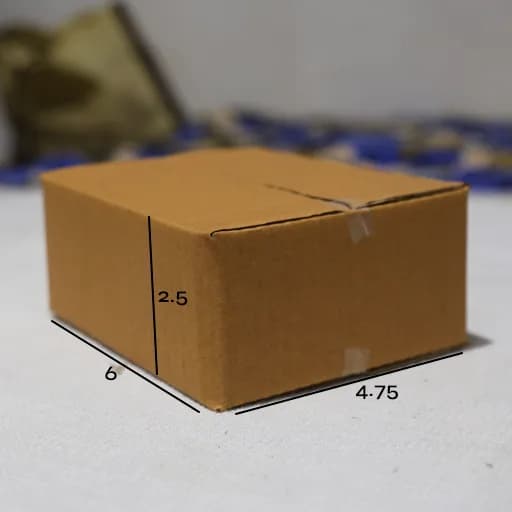 Box 6 x 4.75 x 2.5 - 3 Ply Corrugated Box for Shipping (25 Pack)