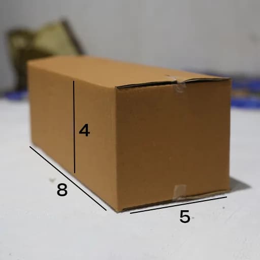 Box 8 x 5 x 4 - 3 Ply Corrugated Box for Shipping (25 Pack)