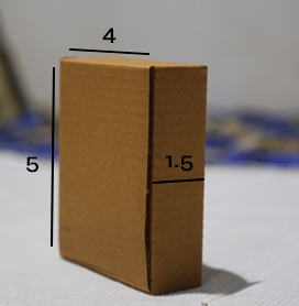 Box 1.5 x 5 x 4 – 3 Ply Corrugated Box for Shipping (25 Pack) | Compact and Durable Packaging for Small Products