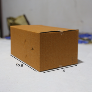 Box 10.5 x 4 x 4 – 3 Ply Corrugated Box for Shipping (25 Pack) | Durable Packaging for Medium to Large Products