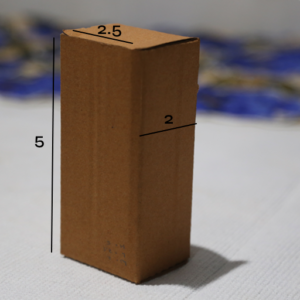 Box 2 x 2.5 x 5 – 3 Ply Corrugated Box for Shipping (25 Pack) | Durable & Strong Packaging Solution