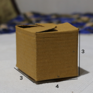 Box 4 x 3 x 3 – 3 Ply Corrugated Box for Shipping (25 Pack) | Compact and Durable Packaging for Small Products