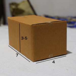 Box 7 x 4 x 3.5 – 3 Ply Corrugated Box for Shipping (25 Pack) | Secure Packaging for Small to Medium Products