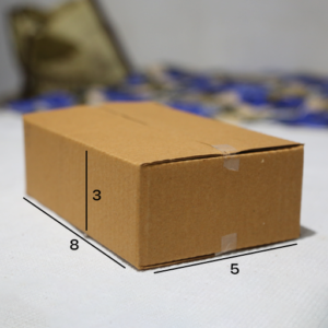 Box 8 x 5 x 3 – 3 Ply Corrugated Box for Shipping (25 Pack) | Durable Packaging for Medium-Sized Products