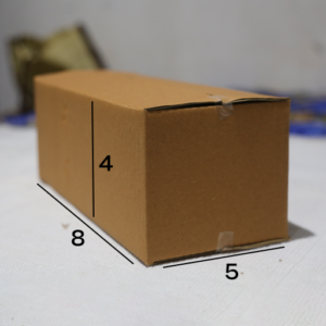 Box 8 x 5 x 4 – 3 Ply Corrugated Box for Shipping (25 Pack) | Durable Packaging for Medium-Sized Products