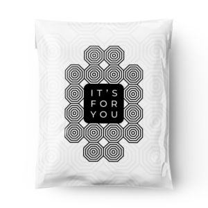 Geometric Hex It's For You Courier Bag (Pack of 100)