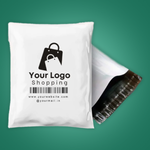 Custom Printed White Courier Bag