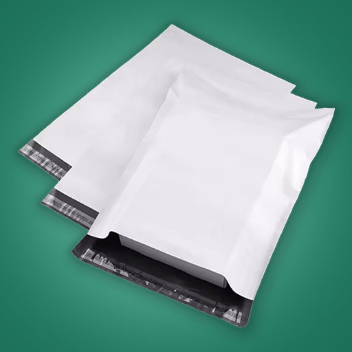 White Courier Bags